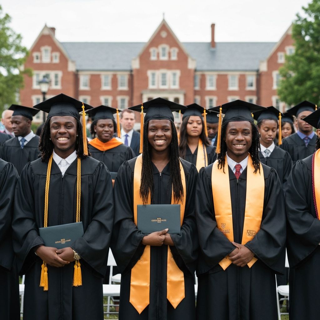 Graduation ceremony at Arkansas Baptist College